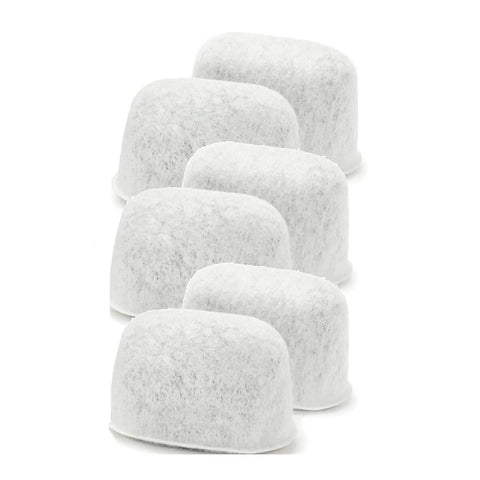 Six Breville BWF100 charcoal activated water filters from 12 Pack Replacement Water Filters For Breville BWF100 Charcoal Activated - Bang For Your Buck Replacement Filters, Universal Compatibility, Easy Install, BPA Free, Long-Lasting Purity
