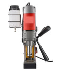 Magnetic Drill Press for Core Drilling and Metal Hole Cutting, portable tool with a sturdy magnetic base and coolant tank.