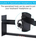 Wooden Keyboard Stand With 3 Pedal Unit For Yamaha P225 Digital Piano Keyboard Includes headphone hook detail