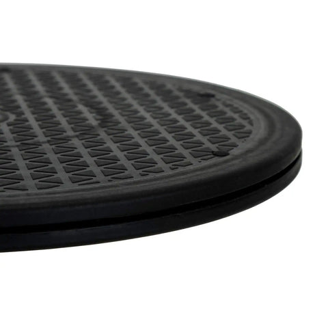 Close-up of 2 Pack 12 Inch Heavy Duty Rotating Swivel Stand with Steel Ball Bearings Lazy Susan Turntable's anti-slip surface