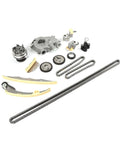 Premium Timing Chain Kit With Water And Oil Pump Perfect Fit For Nissan Frontier Pathfinder Xterra 4.0L V6 Engine 2005-2010 Durable Alloy Build, parts laid out
