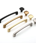 Modern Matte Black Cabinet Knobs And Drawer Pulls Heavy Duty Zinc Alloy Kitchen Hardware Bang For Your Buck assortment of cabinet handles in various finishes.