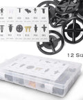 Dope 250 Pieces 12 Sizes Car Door Clip Fastener Kit With Push Retainer Clips And Buckles For Panel Trim Bumpers Mudguards Replacement Fits Ford Toyota Nissan Honda And More. 12-size clip box