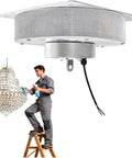 Heavy Duty Electric Hoist Lifter For Chandeliers with 6M Stroke And Remote Control, lifting chandelier during maintenance.