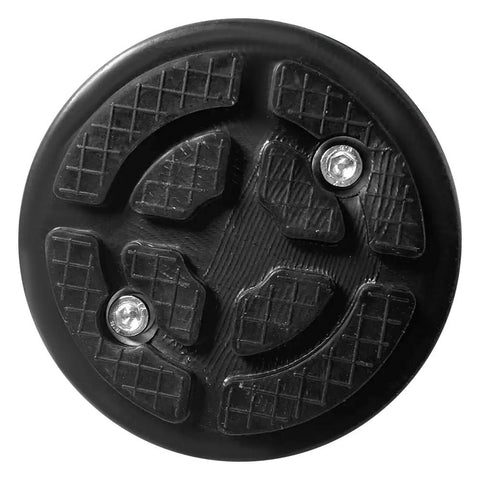 Heavy Duty 4 Pack 35Mm Shaft Screw Lift Feet Pads with rubber tops for auto hoists, ensuring stability and grip.