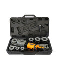 Badass Heavy Duty Electric Pipe Cutter And 2 Inch Tube Expander With Die Head Threading Machine in a tool case.