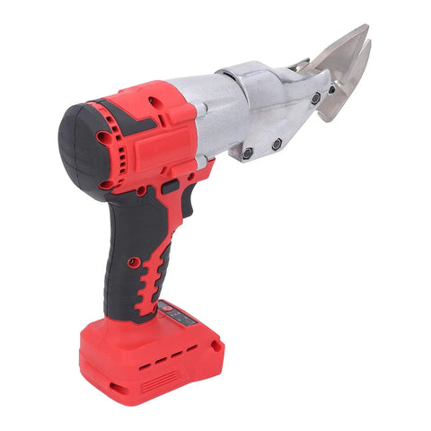 Top Tier 800W Brushless Electric Metal Scissors Cordless Sheet Metal Shear For 18V Battery, showing metal cutting blade design.