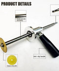 Inside Pipe Cutter Kit For PVC And ABS Pipes With Diamond Grit Wheel Adjustable Cutting Depth Handle Included Ideal For Impact Drivers And Clean Inside Cuts with stainless steel shaft and anti-slip handle.