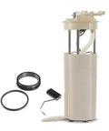 Heavy Duty Electric Fuel Pump Assembly With Sending Unit Direct Bolt On Replacement For Cadillac Deville Eldorado Seville V8 4.6L 4.9L 1994 1995 1996 visible components include pump, sender, and sealing rings.