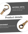 Heavy Duty Chandelier Load Bearing Hook And Ring Kit For Ceiling Light Support includes metal tube with hook and ring.