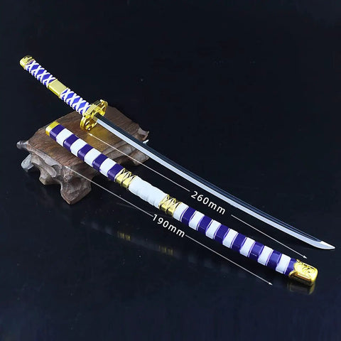 Totally Badass 10 Inch Anime Samurai Sword Replica Katana Made From Zinc Alloy Real Metal Durable Finish Display