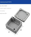 IP66 Waterproof Cast Aluminum Junction Box for Outdoor Electronic Projects, open view, 64x58x35mm dimensions