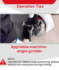 DT-DIATOOL diamond tile core drill bit set mounted on angle grinder with hex adapter