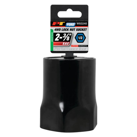 One Half Inch Drive Hex Lock Nut Socket For Wheel Bearing Locknuts Two And Three Eighths Inch Fits Auto Repair Pros And DIYers