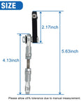 Side view Rocker Arm For Reciprocating Linear Actuator With 8mm Shaft Hole Adjustable Stroke 20 To 80mm Steel Aluminum Alloy
