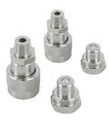 Two Pack Three Eighths NPT Hydraulic Quick Connect Disconnect Couplers 10000 PSI High Pressure Replaces Enerpac C604 With Dust Caps