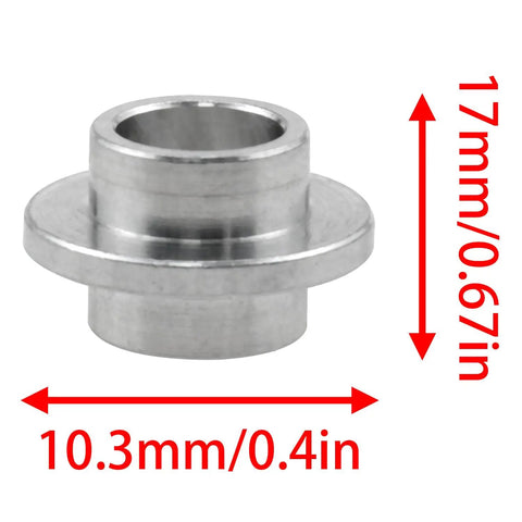 8 Millimeter Aluminum Roller Skate Bearing Spacer Set For Skateboard Scooter Quad Axles, size marked 10.3mm x 17mm