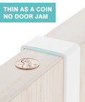 Over The Door Mop And Broom Holder No Drill Wall Mount With Four Slots And Four Hooks Wood Tool Hanger Door Safely Thin As Coin