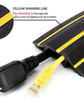 10ft Floor Cord Cover For Home Or Office With 3 Cord Channels Quick Install Cable Protector and Wire Organizer in use