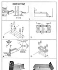 Installation instructions for Heavy Duty Hidden Door Hinge With Hydraulic Self Closing Buffer And 90 Degree Positioning For Wood Doors.