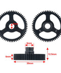 Beefy Steel Spur Gear Set 55T 62T 48P For 1 To 10 Scale Ford Bronco 4 Tec 2.0 RC Car Upgrade Parts Rust Resistant Coated