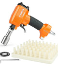Dope Lightweight Pneumatic Decorative Nailer for Upholstery and Furniture with accessories on display.