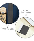Premium Grip Tape Sheets For Skateboards And Electric Scooters Waterproof Non Slip Deck Cover displayed on wooden board