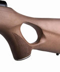 Close-up of wood stock on Trail XL Magnum 22 Caliber Break Barrel Air Rifle With Wood Stock And CenterPoint 3-9x40 Scope