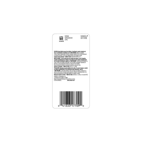 Dead Serious On Power Genuine Silver Oxide Button Cell Watch Battery With Steady Juice For Calculators Thermometers Stopwatches Laser Pointers 376 377 Size Two Pack With Four Year Storage Guarantee back packaging design.
