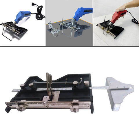 Electric Hot Knife Cutter With Slotting Tool And Replacement Parts Wear Resistant Metal Build Built In Ruler For Precise Small Cutting Projects Smooth Glide Sled Pro Grade Easy DIY Tool G07, foam cutter set with ruler and slotting blade