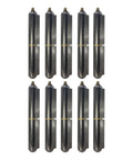 Heavy Duty Weldable Bullet Hinge Measures 6 Point 24 Inches By 0.979 Wide Rock Solid Steel Barrel Pivot with 10 hinges shown.