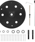Rear Crankshaft Seal And Wear Sleeve Removal And Installation Tool Kit For Cummins Signature ISX And QSX Engines Including ISX12 And ISX15 With Wet Flywheel Housing Only For Pro Grade Auto Maintenance And Shop Pros components including black plate and fasteners.