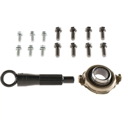 Drop In Clutch And Flywheel Conversion Kit Fits Kia Optima And Sonata Tiburon 2002 Through 2008 With 2.7L V6 Motor components including bolts and tools