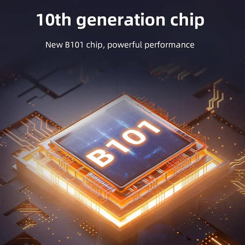 Close-up of a B101 chip illustrating the advanced 10th generation chip in M100 Pro GPS QMC5883L Compass With 10th Generation Chip For FPV Fixed-Wing UAV.