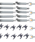 Five Pack Linear Actuators With Axle And Pin Connectors For Technic Builds, Replacement Parts For MOC Cars And Trucks, 25 pieces