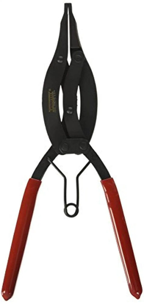 Pro Grade Lock Ring Parallel Jaw Pliers For Snap Ring Removal On Bearing Shafts With Compound Leverage And Indented Jaw Tips