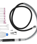 Smooth Operator Heavy Duty Pneumatic Pencil Die Grinder Kit with various tips, hose, and tools for precision detailing.