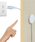 Hidden Touch Sensor Switch For Panels No Hole Required 110V 250W Lamp On Off Touch Control with white panel and plug cable