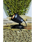 Underwater Pond Light 12V 1 Light Submersible Black Material Not Painted With Heat Resistant Clear Glass For Wet Locations Bulb Not Included