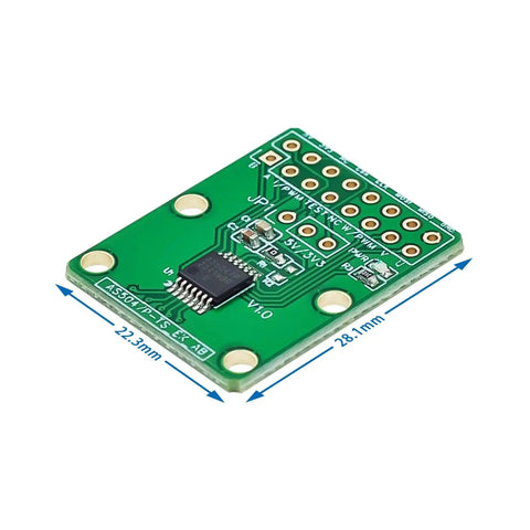 AS5047P Encoder Module Development Board For SimpleFOC Projects, Delivers Precise Position Feedback With SPI Interface, Plug And Play Design, Easy Integration For Robotics, Automation, And Motion Control Systems, 28.1x22.3mm PCB