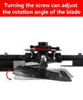 Close-up of blade adjustment mechanism on Cordless Concrete Power Trowel Machine Electric Floor Smoother for Pavement and Construction