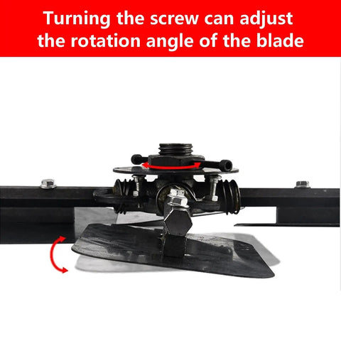 Close-up of blade adjustment mechanism on Cordless Concrete Power Trowel Machine Electric Floor Smoother for Pavement and Construction