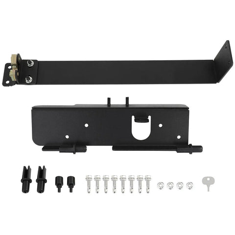 Right Side Truck Bed Storage Toolbox Built Tough For Ford F250 F350 F450 Super Duty Rig 1999 Through 2016 Black ABS mounting hardware kit.
