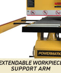 Heavy Duty 16 Inch Open End Belt Sander 5 Hp 230V Single Phase Beast Features pneumatic oscillation and extendable support arm.