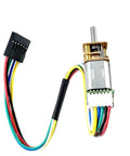Top Tier N20 Hall Encoder DC Gear Motor With 6V And 12V Options for Smart Car Speed Control Projects with colorful wires.