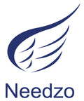 Needzoo logo featuring a stylized wing design in navy blue, representing a brand associated with assistance and support.