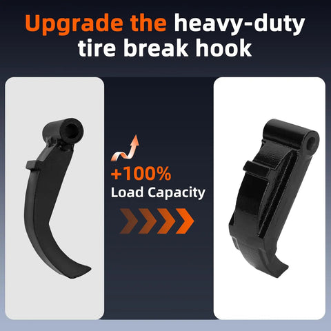 Heavy Duty Tire Bead Breaker With Handle For 38 To 42 Inch Tires Manual Bead Removal Tool black steel hook