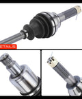 Close-up of Beefed Up Rear CV Axle Shaft Assembly For Polaris RZR 800 50 Inch Wide Models 2008 2009 2010 2011 2012 2013 2014 Driver And Passenger Side Replacement