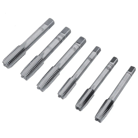 Must Have Metric Thread Cutting Die Tap And Die Set Crafted From Tough Alloy Steel To Restore Or Create Perfect Threads On Steel And Stainless With Adjustable Wrench For Your Metalworking Vehicle Machinery Repair Needs, six metal taps