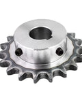 Premium 1pc 08B Drive Sprocket Wheel Made From Tough 45# Steel Chain Gear with 40mm bore and 10 to 24 teeth options.